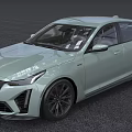 Sleek Modern Light Green Sedan Car With Sporty Black Wheels And Aerodynamic Design