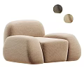 Beige Single Sofa With Modern Style And Comfortable Cozy Design For Living Room Furniture