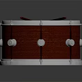 Professional Red Snare Drum With Wooden Shell Metal Hardware And Red Drumsticks
