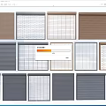 Various Colored Roller Blinds With Different Patterns For Home Windows Decoration