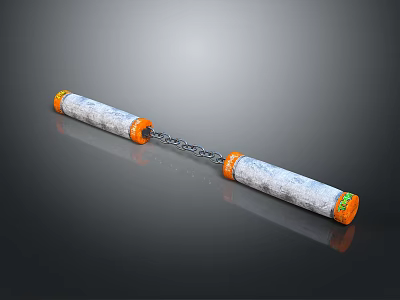 modern nunchakus nunchakus weapon cold weapon 3d model