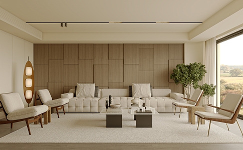 modern living room 3d model