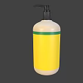 Everyday Hand Soap Bottle With White Body Yellow Label And Black Pump