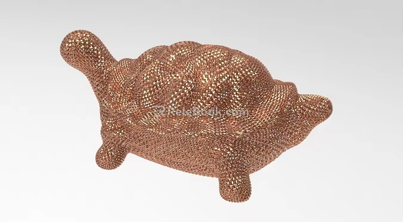 Compilation of Jewelry Fortune Turtle Good Luck Turtle Ping An Turtle Creative Modeling Wealth Good Lucky Lucky Nafu 63 3d model