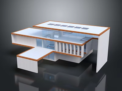 Modern Commercial Complex Architectural Design With Multi Level Structure And Open Spaces 3d model