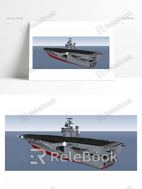 modern warship sea military ship model