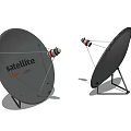 Heavy Duty Industrial Satellite Dish Antennas With Dual Sturdy Mounting Brackets