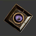 Stylish Purple Lipstick With Golden Case And Decorative Gemstone Pattern
