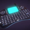 Wireless Mini Computer Keyboard With LED Screen And Multimedia Control Buttons 3d model