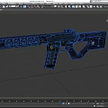 T4Mlok submachine gun carbine automatic rifle machine gun assault rifle low face number low model simple model game film and television level 3d model