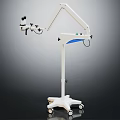 modern microscope surgical microscope 3d model