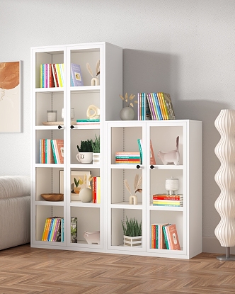 Home Library Steel Bookshelf Floor Storage Rack Children's Bookcase Picture Book Rack Living Room Simple Iron Storage Rack 3d model