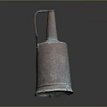 Vintage Metal Oil Can With Rustic Finish And Spout Design