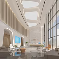 Bright Spacious Medical Checkup Center Reception Lobby With Elegant Interior And Comfortable Waiting Area