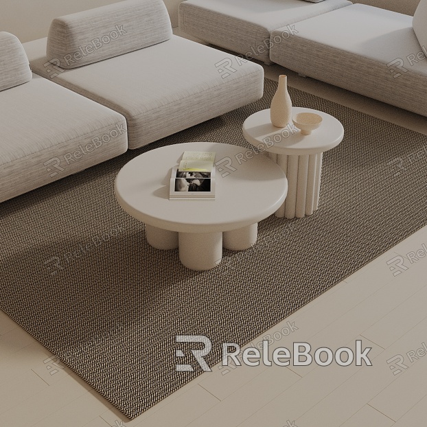 Modern coffee table model