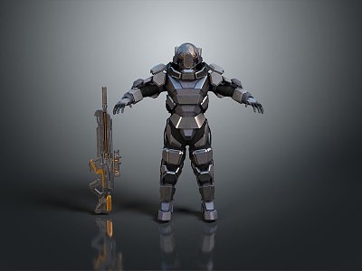 Sci-Fi Armor Alien Armor Sci-Fi Armor High-Tech Armor Futuristic Armor Alien Warrior Armor 3d model