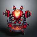 Modern game character mech warrior mech soldier machine armor mechanical armor 3d model