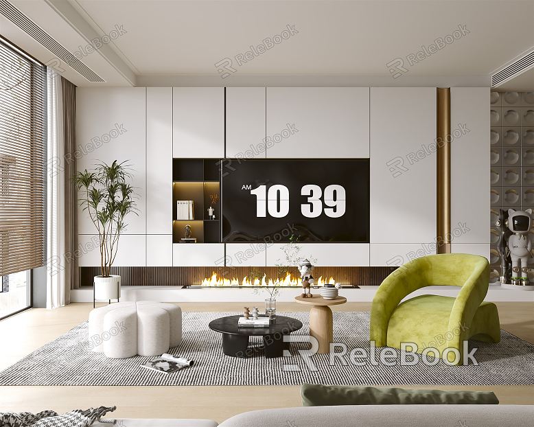 modern living room model