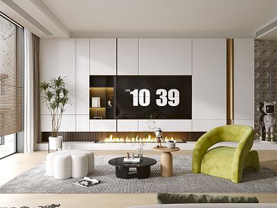 modern living room model