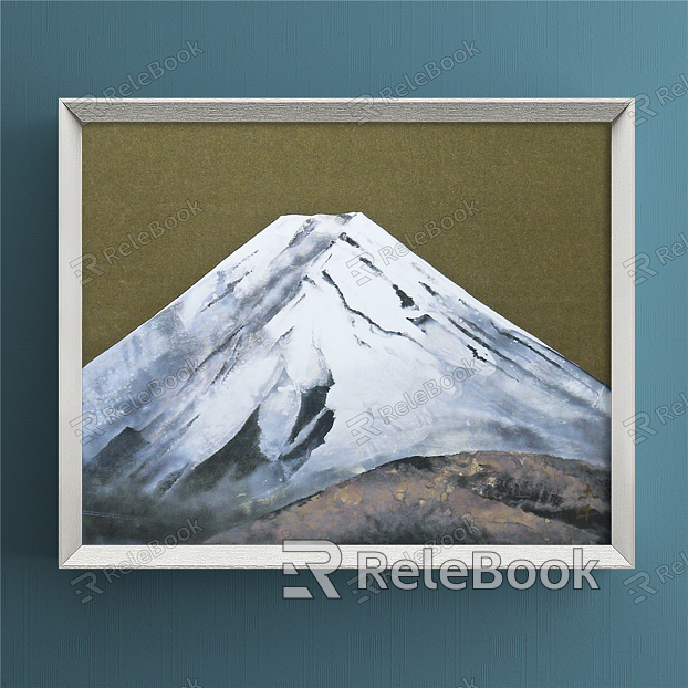 Japanese Landscape Painting Blue Living Room Landscape Painting Decorative Painting model