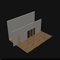 Stylish Hinged Doors In Various Colors For Modern Interior With Wooden Floor