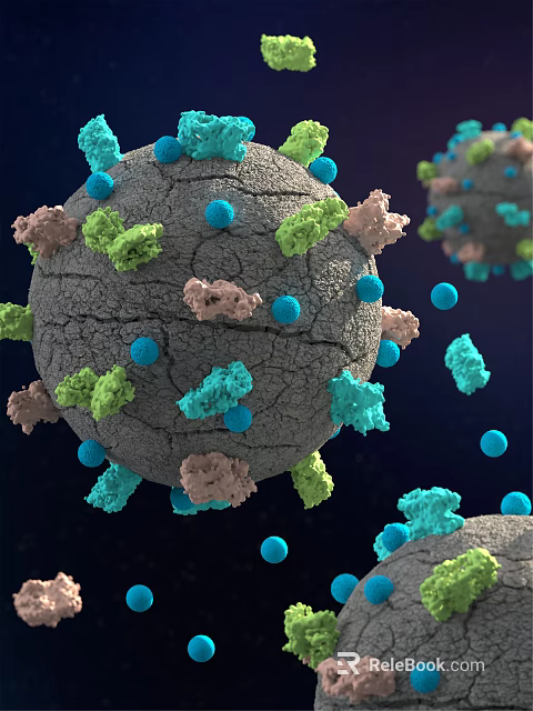 Advanced Medical Device For Virus And Microscopic Cell Structure Detection In Laboratory 3d model 