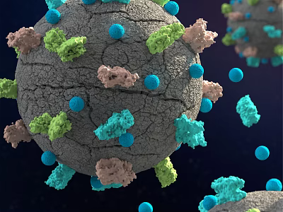 Advanced Medical Device For Virus And Microscopic Cell Structure Detection In Laboratory 3d model