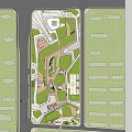 Modern Commercial Street Design With Green Roofs And Surrounding High Rise Buildings
