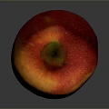 Fresh Red and Yellow Apple with Shiny Surface and Natural Spots