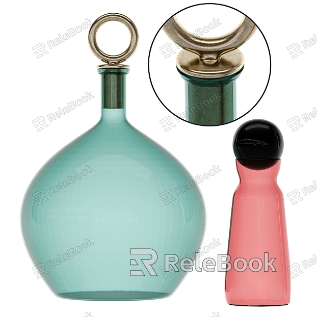 glass bottle ornaments model