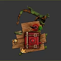Magic Book Cartoon Book Summoning Book Ancient Book Magic Summoning Book Animation Book 3d model