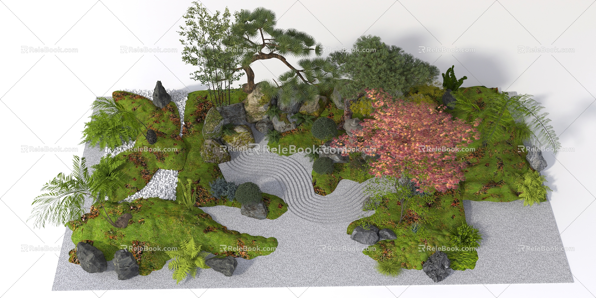 Landscape sketch 3d model