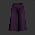 Stylish Purple Wide Leg Pants For Casual Fashion With Soft Comfortable Fabric