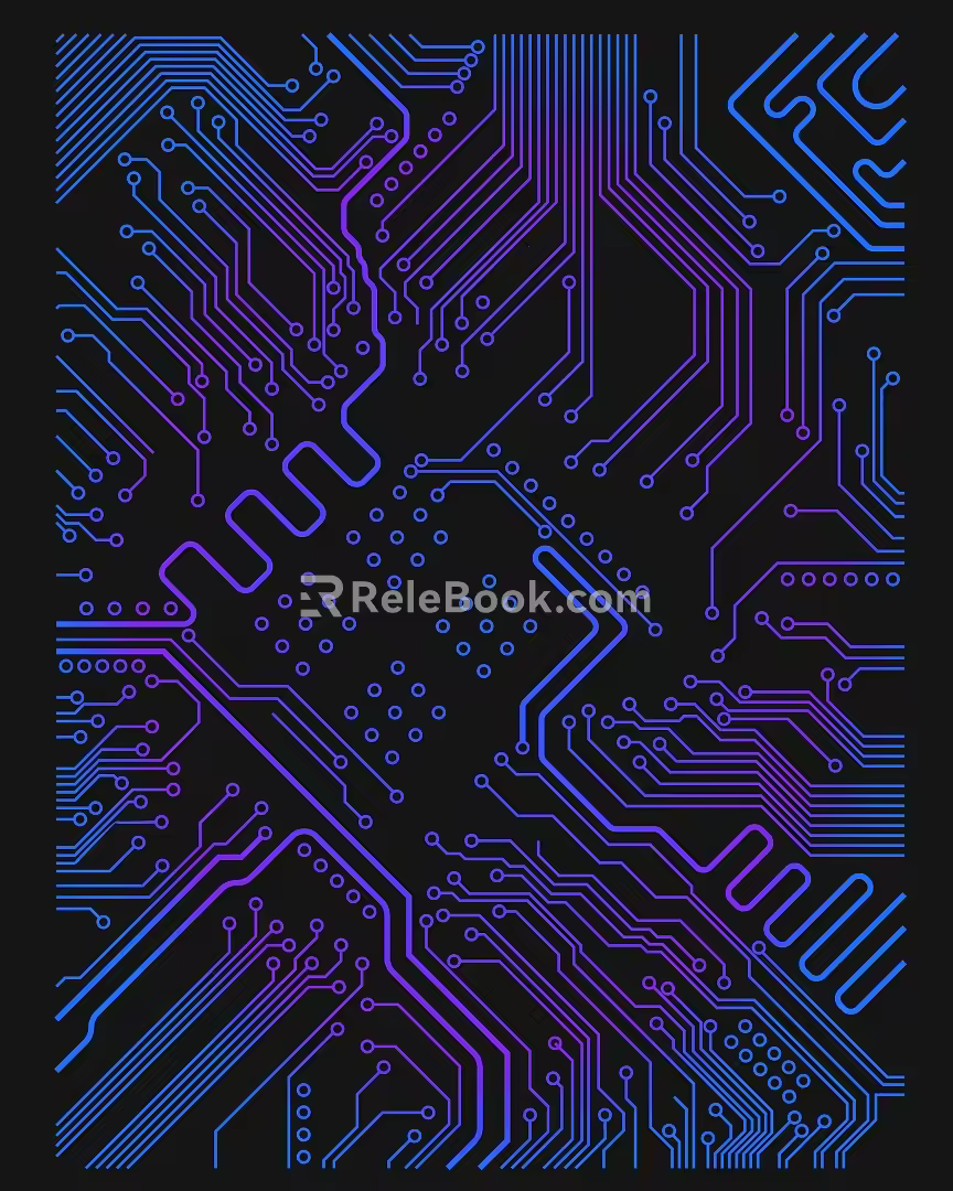 Circuit Diagram Technology Line 3d model