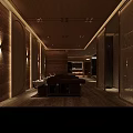 Luxurious SPA Sauna Interior With Stone Walls Bathtubs Water Features And Starry Ceiling