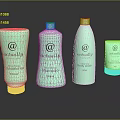 Actually Light Green Shampoo Conditioner Body Lotion Shower Gel Bottles