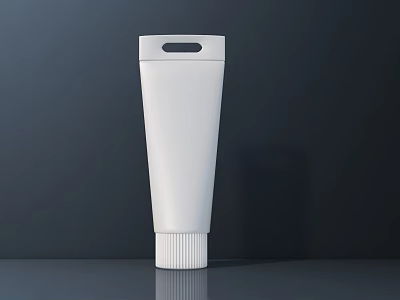 Stylish White Squeeze Tube Bathroom Accessory For Modern Bathroom Design 3d model