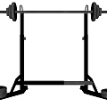 Sturdy Barbell Rack With Barbell And Weight Plates In Gym Workout Space