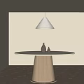 Modern dining table 3d model