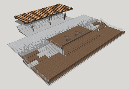 Modern observation platform 3d model