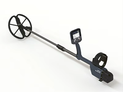 Professional Metal Detector With Large Search Coil Digital Display And Ergonomic Handle 3d model