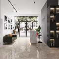 Modern Hair Salon Interior Design With Mirrors Styling Chairs And Storage Shelves