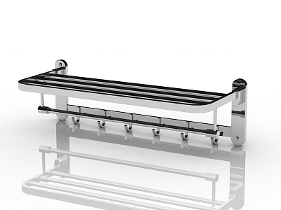 Modern Towel Bar 3d model