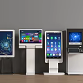 Public equipment all-in-one machine cash register inquiry machine 3d model