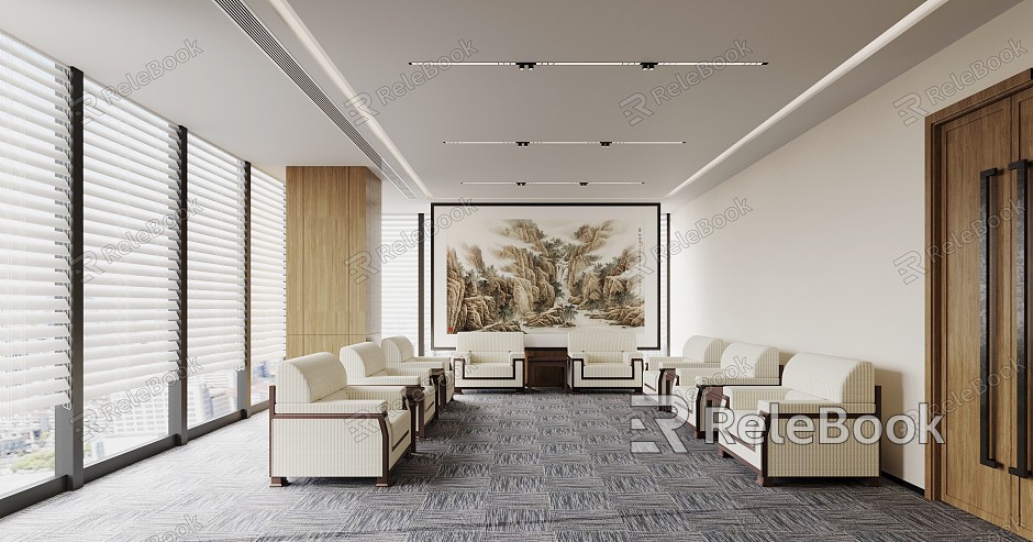 Modern Reception Room VIP Reception Room Negotiation Room Meeting Room Reception Room Sofa Office Sofa model