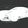 White Sleek Sports Car With Modern Aerodynamic Design And Stylish Wheels