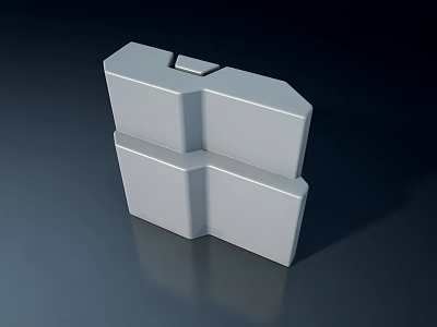 White Hinged Door With Modern Design And Smooth Surface Structure For Home 3d model