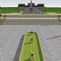 Ancient Chinese Architecture Courtyard Layout With Symmetrical Traditional Buildings And Classical Roof Design