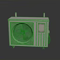 Efficient Air Conditioner Outdoor Unit With Metal Casing And Fan Grill