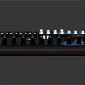 portable synthesizer mixer reverberator tuner mixer mixing equipment 3d model